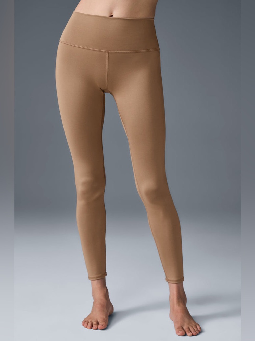 Alo Yoga 7/8 High-Waist Airlift Leggings size small toasted almond